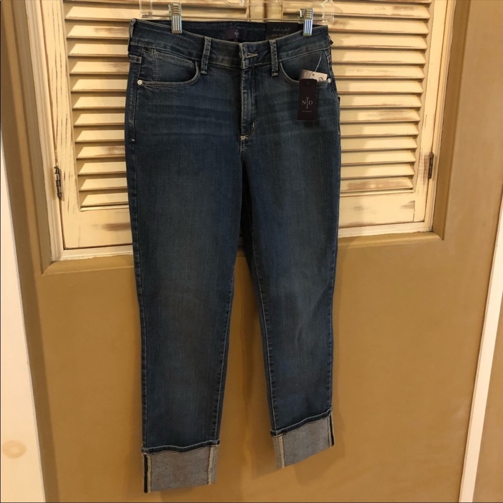 NYDJ boyfriend jeans perfect for summer! Like brand new!